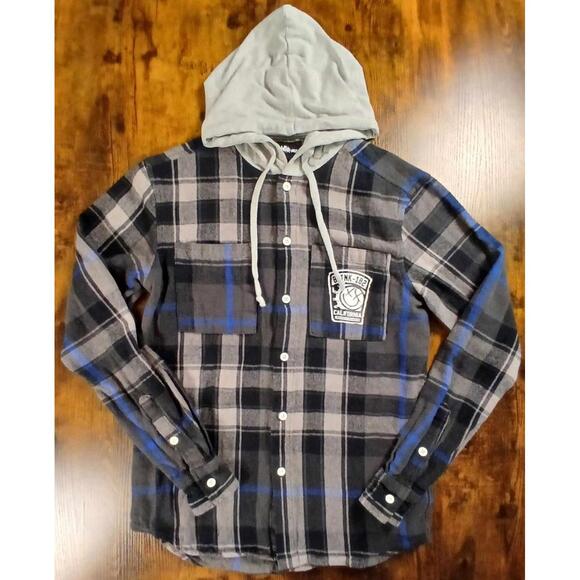 Gildan Other - Blink 182 San Diego Crappy Punk Rock Plaid Button Up Hoodie Tour Men‎ Size Small